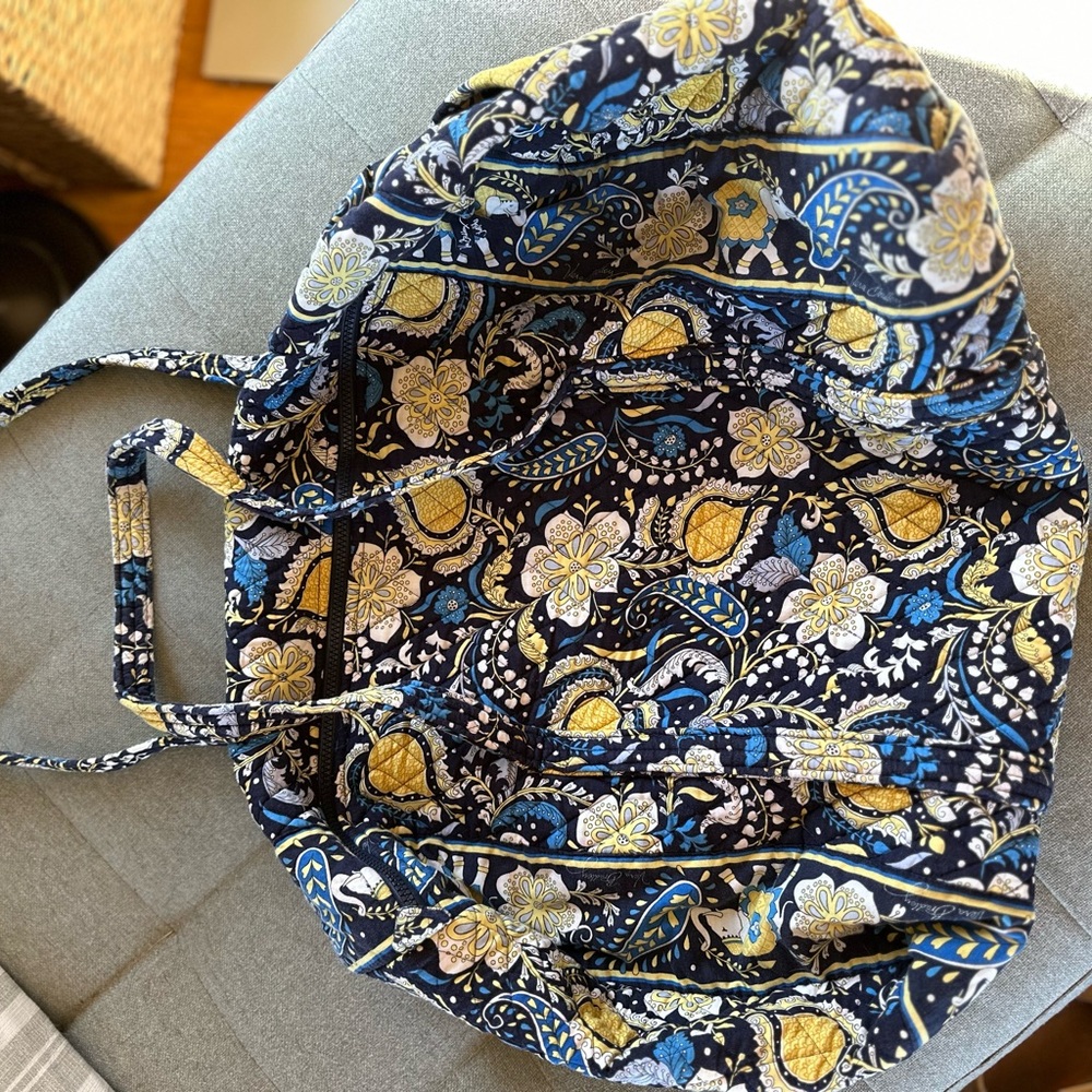 Vera Bradley Ellie Blue overnight duffle. Retired color
